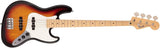 Fender Made in Japan Hybrid II Jazz Bass 3-Color Sunburst Maple Bass NEW