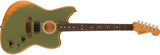 Fender Acoustasonic Player Jazzmaster Antique Olive Guitar Brand NEW