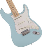 Fender MIJ Junior Collection Stratocaster Maple Satin Daphne Blue Guitar NEW