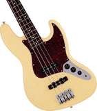 Fender Made in Japan Junior Collection Jazz Bass Satin Vintage White Bass Guitar