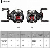 Daiwa 20 Alphas Air TW 8.6L Baitcasting Reel