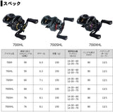 Daiwa STEEZ CT SV TW 700SHL Baitcasting Reel