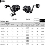 Daiwa 21 TIERRA A IC 150H Baitcasting Reel
