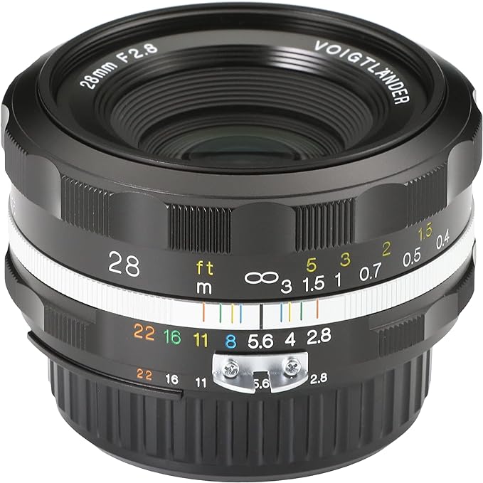 VOIGTLANDER COLOR-SKOPAR 28mm f2.8 SL IIS Nikon AI-S Lens (BLACK