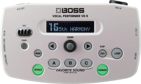 Boss VE-5 Vocal Performer Effects Processor White Brand New Box Express Shipping