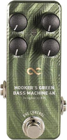 One Control Hooker's Green Bass Machine 4K Bass Effects Pedal Made in Japan