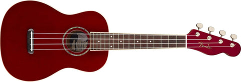 Fender Zuma Classic Concert Candy Apple Red Ukulele Brand NEW