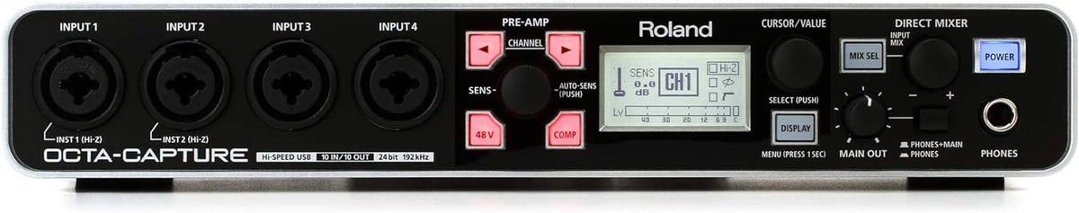Octa Usb Box Roland OCTA-CAPTURE 24-bit/192kHz Hi-SPEED USB Audio Interface New wit ...