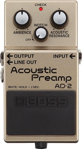 Boss AD-2 Acoustic Preamp Guitar Effects Pedal Brand New Box Express Shipping