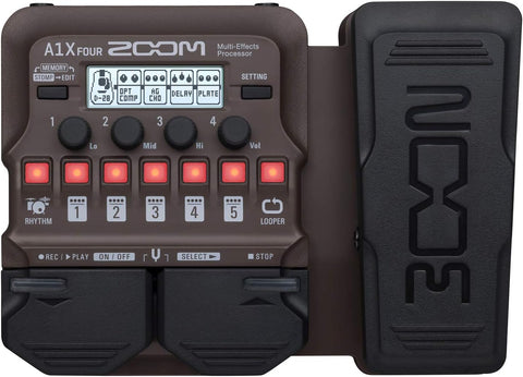 ZOOM A1X FOUR Multi-Effects Pedals Processor for Acoustic Instruments BRAND NEW