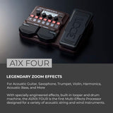 ZOOM A1X FOUR Multi-Effects Pedals Processor for Acoustic Instruments BRAND NEW