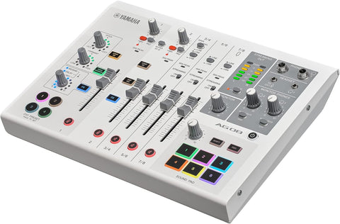 YAMAHA AG08 W White 8ch Live Streaming Mixer USB Audio Interface BRAND NEW BOX