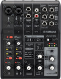 YAMAHA AG06 AG06MK2 B Black 6ch Live Streaming Mixer USB Audio Interface NEW BOX