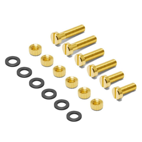 OYAIDE SCR-S Record Cartridge Mounting Screws, Nuts, and Washer Set