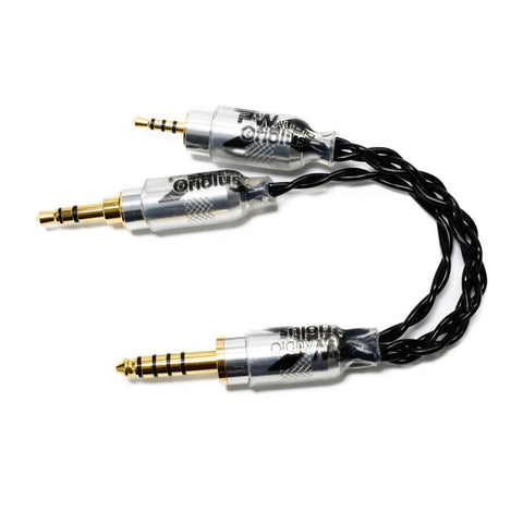 PW AUDIO 2.5mm+3.5mmGND to 4.4mm ofc cable for oriolus headphone amplifier connection cable