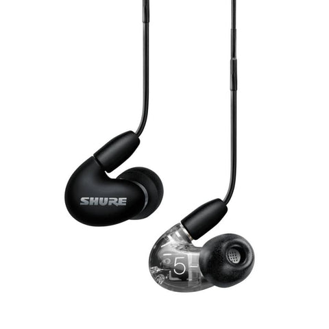 SHURE SE53BABK+UNI-A AONIC5 Black High Sound Insulation Earphones Universal Cable