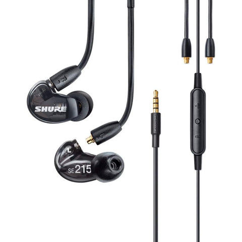 SHURE SE215DYBK+UNI-A AONIC 215 High Sound Isolating Earphones Black Universal Cable