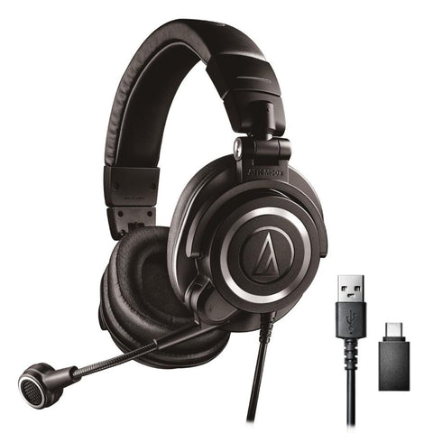 Monitor Headphones AUDIO-TECHNICA ATH-M50xSTS-USB Streaming Headset with Microphone USB Compatible