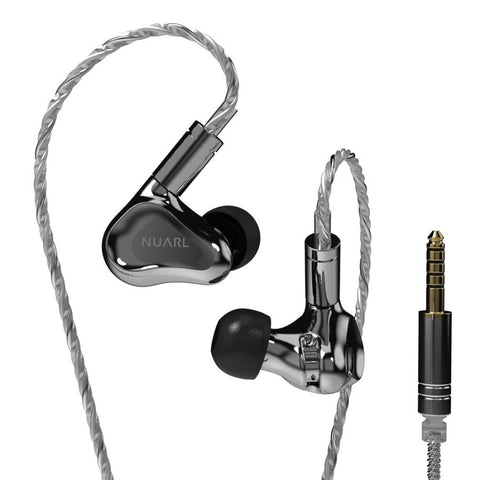 NUARL Overture HDSS Hi-Res Stereo Earphones High-resolution wired earphones NOE-SV stainless silver