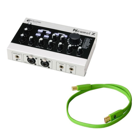 KIKUTANI Newmal X USB Audio Interface OYAIDE Elec d+ USB class B 0.7m Set with USB cable