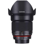 SAMYANG Camera Lens for AE APS-C ［Nikon F / Single Focus Lens ］ Black 16mm F2.0 ED AS UMC CS