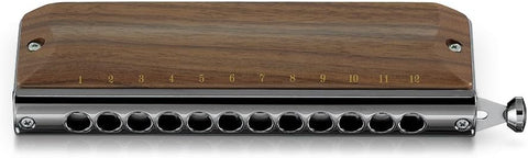 SUZUKI G-48W Gregoire Maret Wooden cover 12 holes 48 sounds Chromatic Harmonica