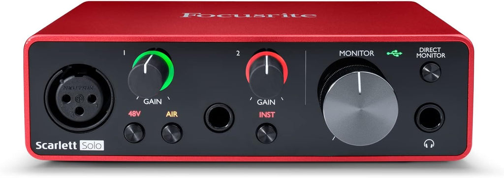 Focusrite Sample Box Focusrite Scarlett Solo 3rd Gen USB Audio Recording Interface BRAND NE ...