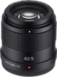 Panasonic LUMIX G 42.5mm f/1.7 ASPH. POWER O.I.S. Lens - BLACK [H-HS043]