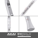 AKAI EWI Solo White Digital Wind Instrument Synthesizer with built-in speaker