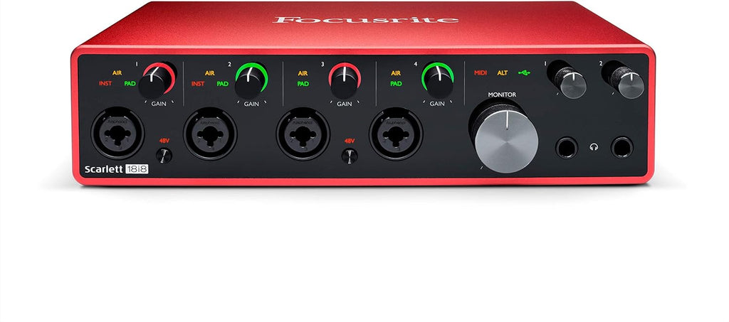 Focusrite Sample Box Focusrite Scarlett 18i8 3rd Gen USB Audio Recording Interface BRAND NE ...