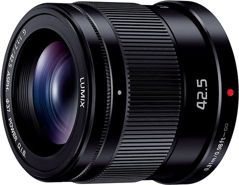 Panasonic LUMIX G 42.5mm f/1.7 ASPH. POWER O.I.S. Lens - BLACK [H-HS043]