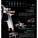 Anest Iwata Low Pressure Spray Gun Gravity Type WIDER1L-2-14J2G 1.4 Bore Body Only